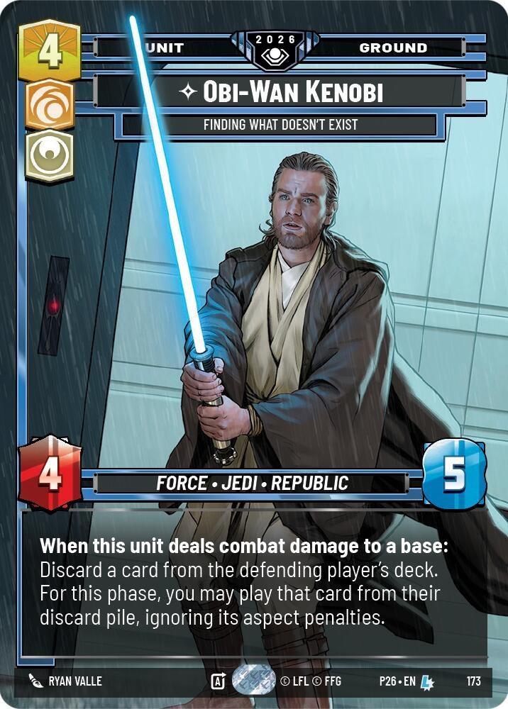 Image for Obi-Wan Kenobi - Finding What Doesn't Exist (173) (Galactic Championship 2026) (P26) - Star Wars: Unlimited