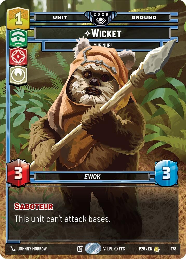 Image for Wicket - Yub Nub! (178) (Galactic Championship 2026) (P26) - Star Wars: Unlimited