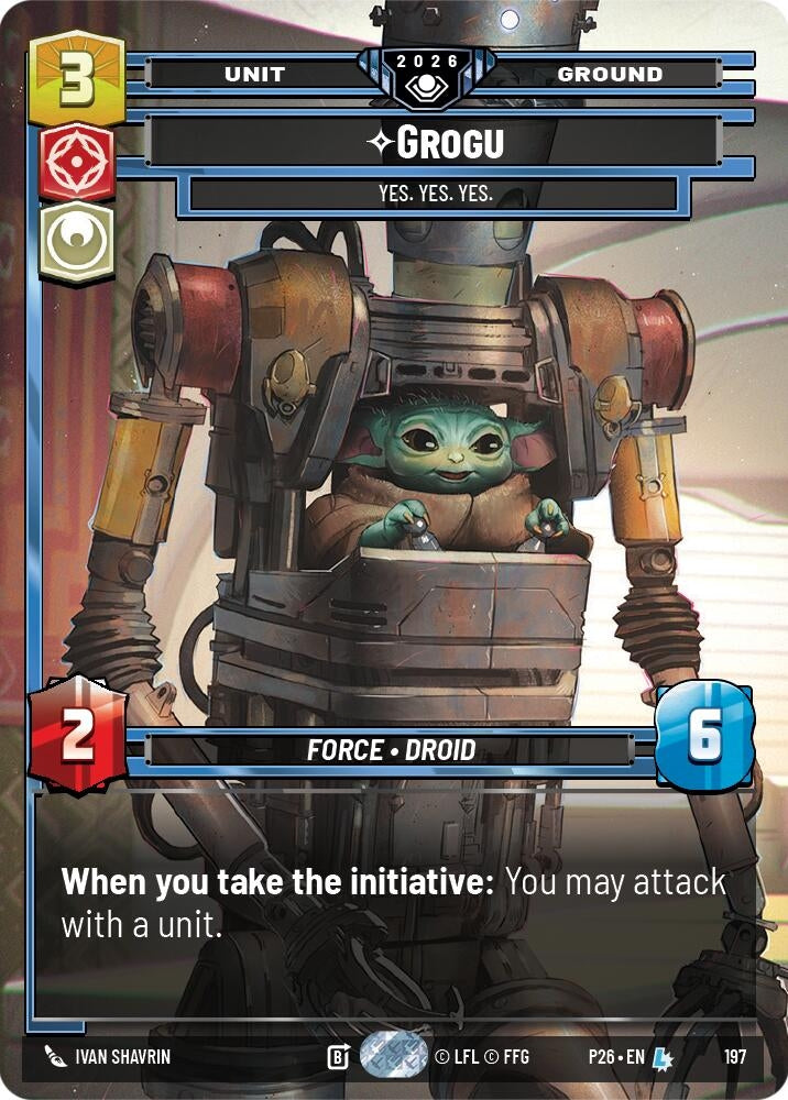 Image for Grogu - Yes. Yes. Yes. (197) (Galactic Championship 2026) (P26) - Star Wars: Unlimited