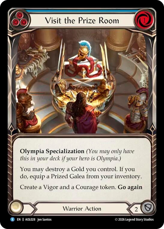 Image for Visit the Prize Room (AOL028) (Armory Deck: Olympia, Prized Fighter) (AOL) - Flesh and Blood TCG
