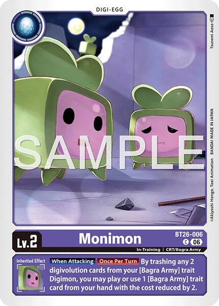 Image for Monimon (BT26-006 C) (Timeless Bonds) (BT-26) - Digimon Card Game
