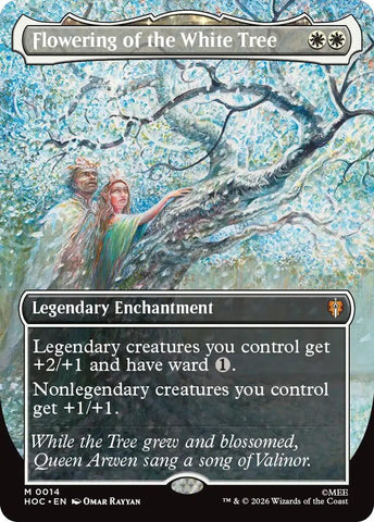 Image for Flowering of the White Tree (Borderless) (14) (The Hobbit: Eternal-Legal) (HOC) - Magic: The Gathering