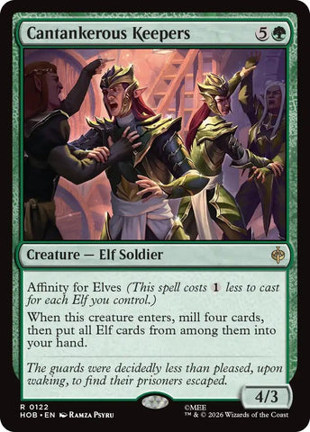 Image for Cantankerous Keepers (122) (The Hobbit) (HOB) - Magic: The Gathering