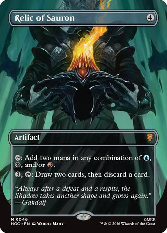 Image for Relic of Sauron (Borderless) (46) (The Hobbit: Eternal-Legal) (HOC) - Magic: The Gathering