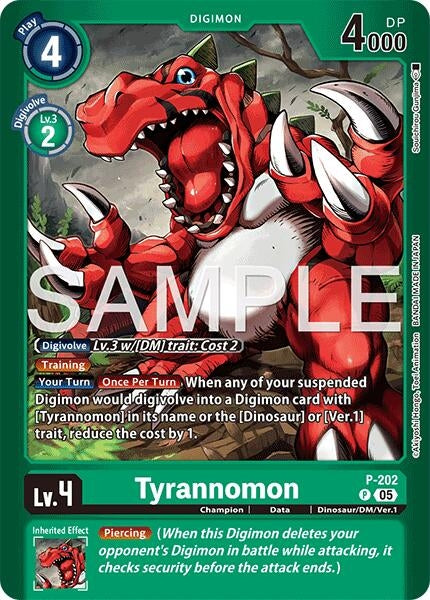 Image for Tyrannomon (P-202 P) (Limited Card Pack -Final Crest-) (LM-08) - Digimon Card Game