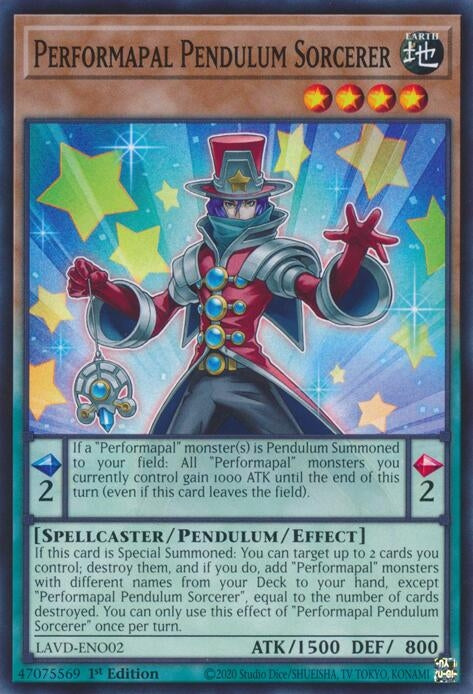 Image for Performapal Pendulum Sorcerer (LAVD-ENO02) (Legendary Arc-V Decks) (LAVD) - YuGiOh