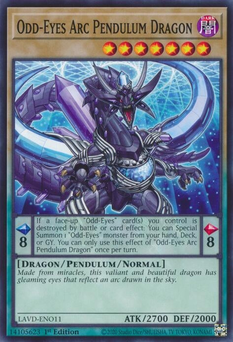 Image for Odd-Eyes Arc Pendulum Dragon (LAVD-ENO11) (Legendary Arc-V Decks) (LAVD) - YuGiOh
