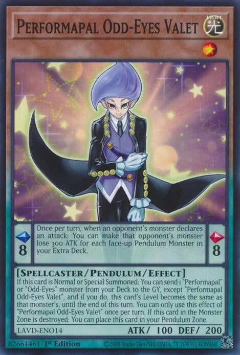 Image for Performapal Odd-Eyes Valet (LAVD-ENO14) (Legendary Arc-V Decks) (LAVD) - YuGiOh