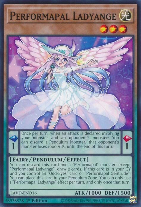 Image for Performapal Ladyange (LAVD-ENO16) (Legendary Arc-V Decks) (LAVD) - YuGiOh