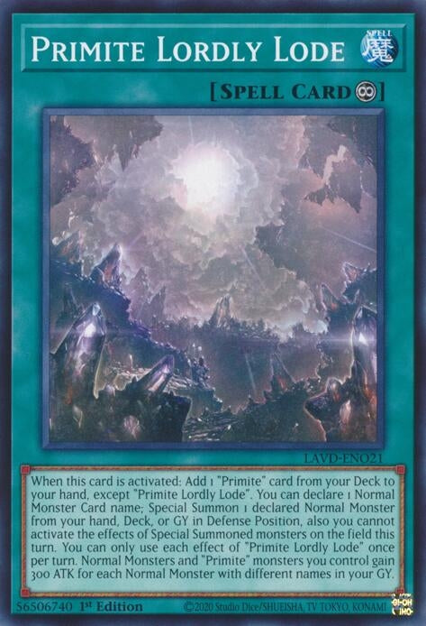 Image for Primite Lordly Lode (LAVD-ENO21) (Legendary Arc-V Decks) (LAVD) - YuGiOh