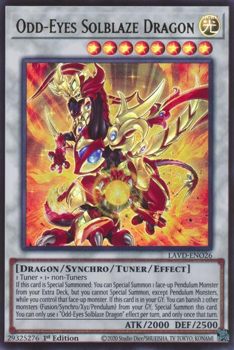 Image for Odd-Eyes Solblaze Dragon (LAVD-ENO26) (Legendary Arc-V Decks) (LAVD) - YuGiOh