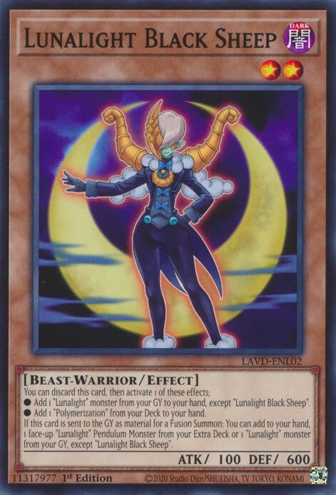 Image for Lunalight Black Sheep (LAVD-ENL02) (Legendary Arc-V Decks) (LAVD) - YuGiOh