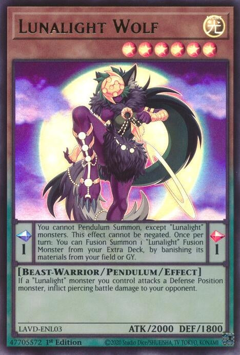 Image for Lunalight Wolf (LAVD-ENL03) (Legendary Arc-V Decks) (LAVD) - YuGiOh