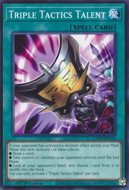 Image for Triple Tactics Talent (LAVD-ENL22) (LAVD-ENL22) (Legendary Arc-V Decks) (LAVD) - YuGiOh