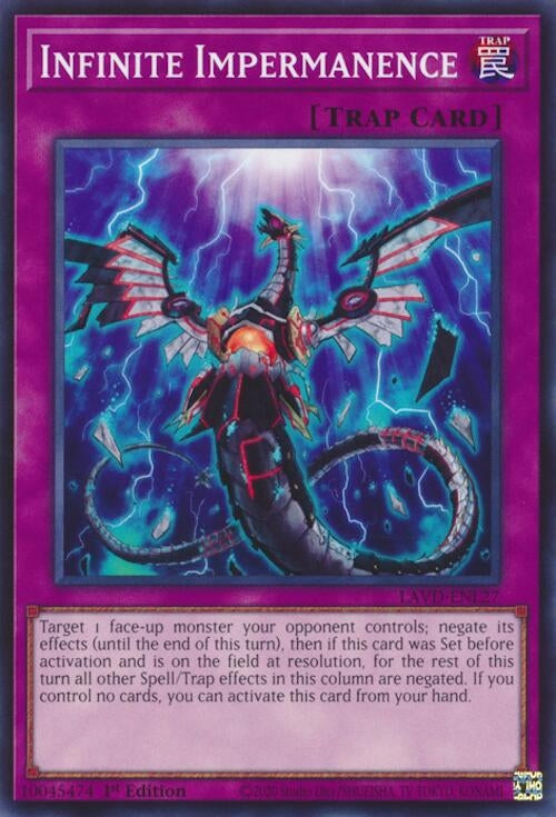 Image for Infinite Impermanence (LAVD-ENL27) (LAVD-ENL27) (Legendary Arc-V Decks) (LAVD) - YuGiOh