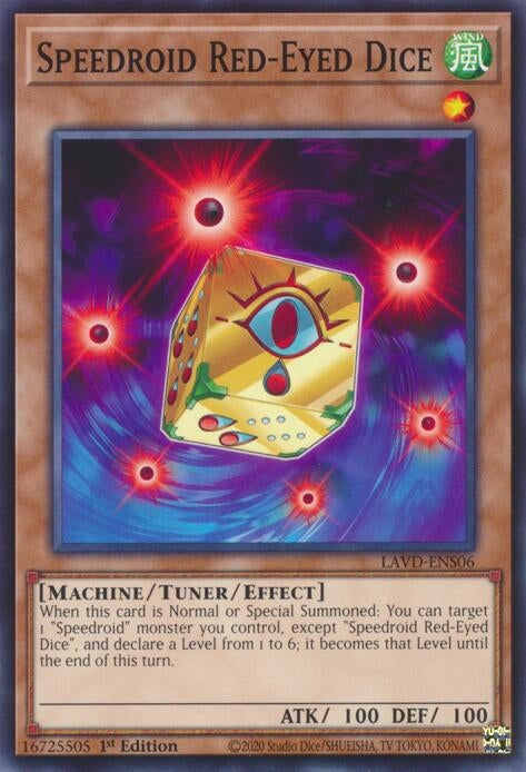 Image for Speedroid Red-Eyed Dice (LAVD-ENS06) (Legendary Arc-V Decks) (LAVD) - YuGiOh
