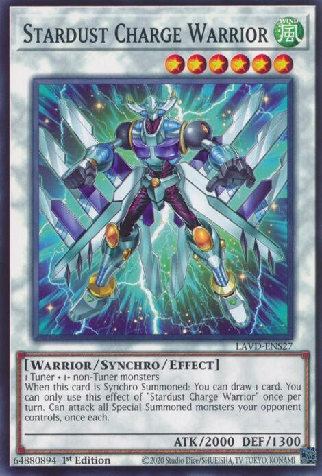 Image for Stardust Charge Warrior (LAVD-ENS27) (Legendary Arc-V Decks) (LAVD) - YuGiOh
