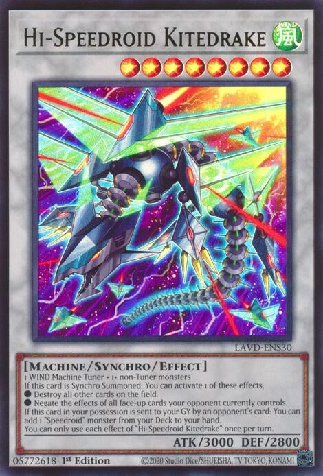 Image for Hi-Speedroid Kitedrake (LAVD-ENS30) (Legendary Arc-V Decks) (LAVD) - YuGiOh