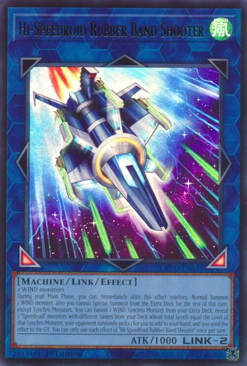Image for Hi-Speedroid Rubber Band Shooter (UR) (LAVD-ENS36) (Legendary Arc-V Decks) (LAVD) - YuGiOh