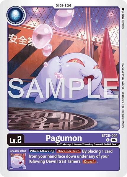 Image for Pagumon (BT26-004 C) (Timeless Bonds) (BT-26) - Digimon Card Game