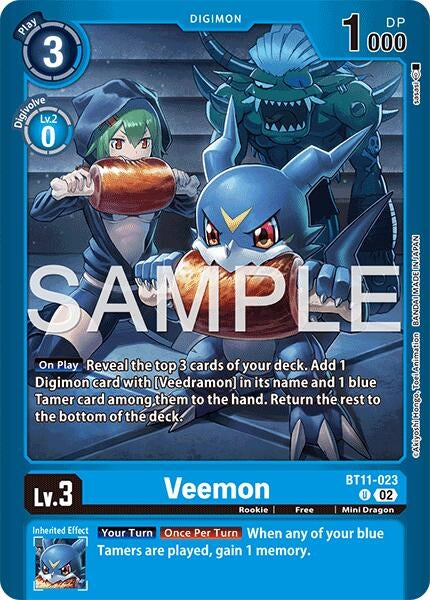 Image for Veemon (BT11-023 U) (Limited Card Pack -Final Crest-) (LM-08) - Digimon Card Game