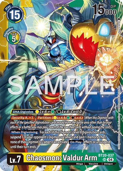 Image for Chaosmon: Valdur Arm (BT20-037 SR) (Limited Card Pack -Final Crest-) (LM-08) - Digimon Card Game