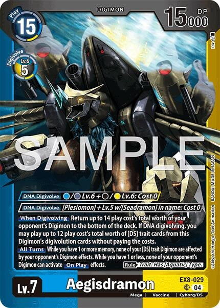 Image for Aegisdramon (EX8-029 SR) (Limited Card Pack -Final Crest-) (LM-08) - Digimon Card Game