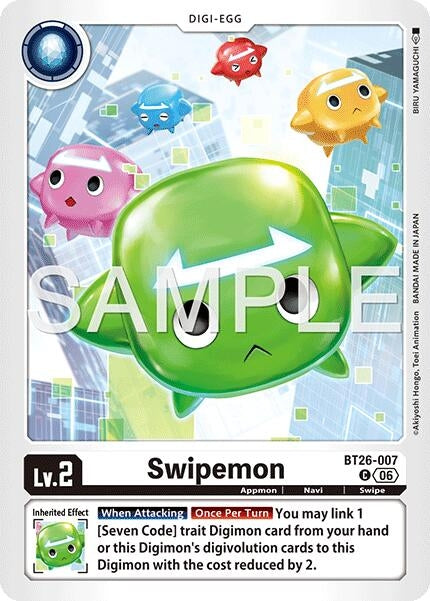 Image for Swipemon (BT26-007 C) (Timeless Bonds) (BT-26) - Digimon Card Game