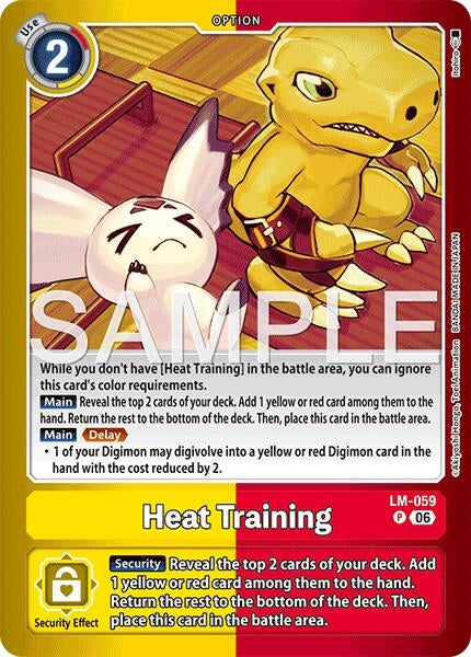 Image for Heat Training (LM-059 P) (Limited Card Pack -Final Crest-) (LM-08) - Digimon Card Game