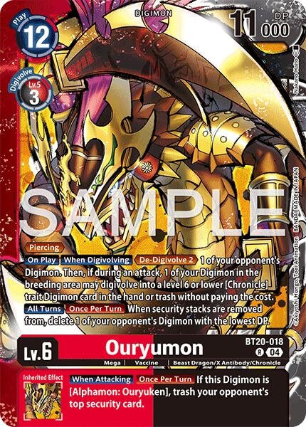 Image for Ouryumon (BT20-018 R) (Limited Card Pack -Final Crest-) (LM-08) - Digimon Card Game
