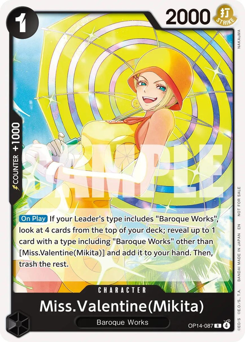 Image for Miss.Valentine(Mikita) (Tournament Pack 2026 Vol. 3) (OP14-087) (One Piece Promotion Cards) (OP-PR) - One Piece Card Game