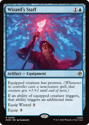 Image for Wizard's Staff (59) (The Hobbit) (HOB) - Magic: The Gathering