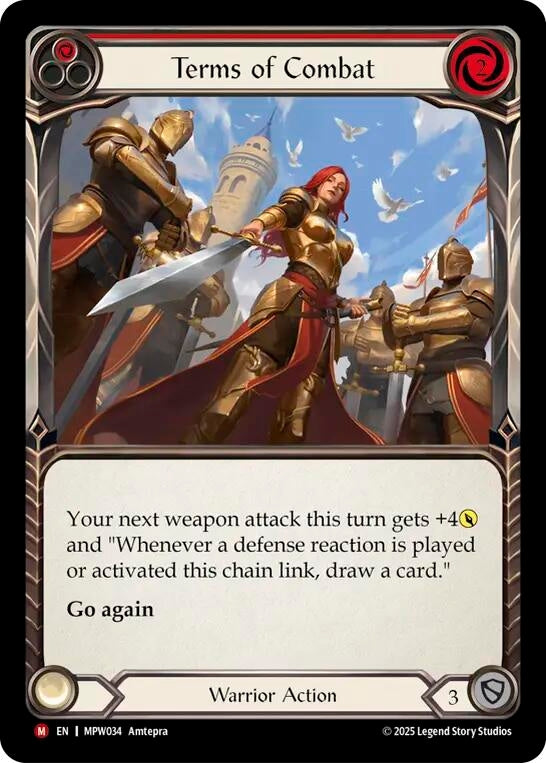 Image for Terms of Combat (MPW034) (Mastery Pack Warrior) (MPW) - Flesh and Blood TCG