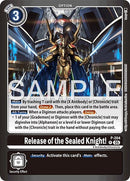 Image for Release of the Sealed Knight! (P-204 P) (Limited Card Pack -Final Crest-) (LM-08) - Digimon Card Game