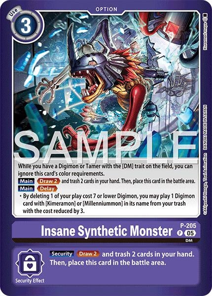 Image for Insane Synthetic Monster (P-205 P) (Limited Card Pack -Final Crest-) (LM-08) - Digimon Card Game
