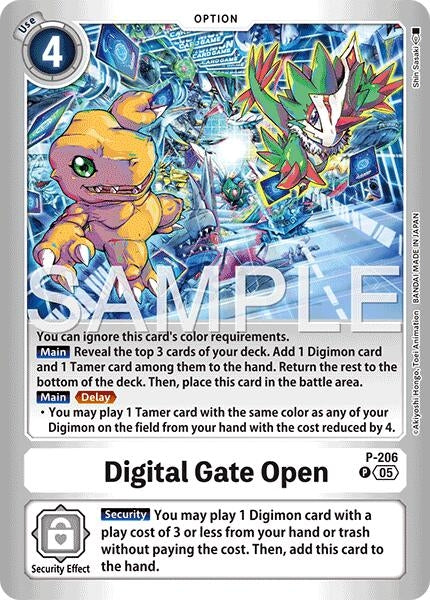 Image for Digital Gate Open (P-206 P) (Limited Card Pack -Final Crest-) (LM-08) - Digimon Card Game