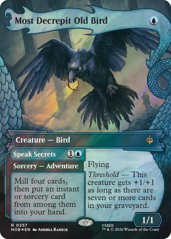 Image for Most Decrepit Old Bird (Showcase) (Surge Foil) (257) (The Hobbit) (HOB) - Magic: The Gathering