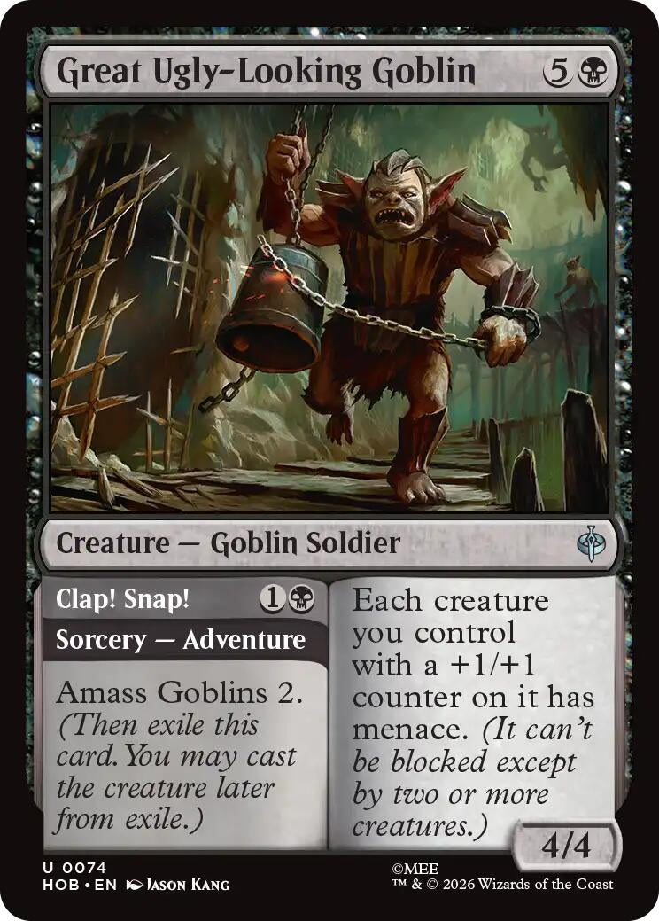 Image for Great Ugly-Looking Goblin (Showcase) (Surge Foil) (259) (The Hobbit) (HOB) - Magic: The Gathering