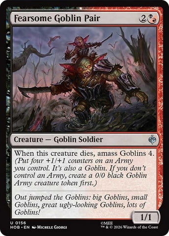 Image for Fearsome Goblin Pair (156) (The Hobbit) (HOB) - Magic: The Gathering