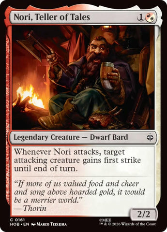 Image for Nori, Teller of Tales (161) (The Hobbit) (HOB) - Magic: The Gathering
