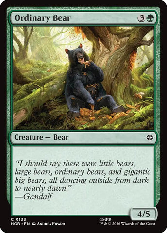 Image for Ordinary Bear (133) (The Hobbit) (HOB) - Magic: The Gathering