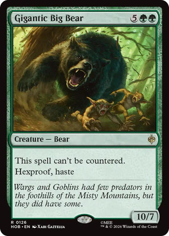 Image for Gigantic Big Bear (126) (The Hobbit) (HOB) - Magic: The Gathering