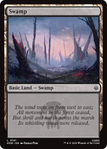 Image for Swamp (0191) (191) (The Hobbit) (HOB) - Magic: The Gathering