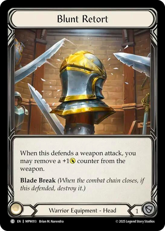 Image for Blunt Retort (MPW013) (Mastery Pack Warrior) (MPW) - Flesh and Blood TCG