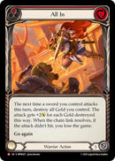 Image for All In (Red) (MPW027) (Mastery Pack Warrior) (MPW) - Flesh and Blood TCG