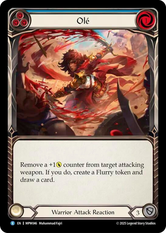 Image for Ole (Blue) (MPW046) (Mastery Pack Warrior) (MPW) - Flesh and Blood TCG