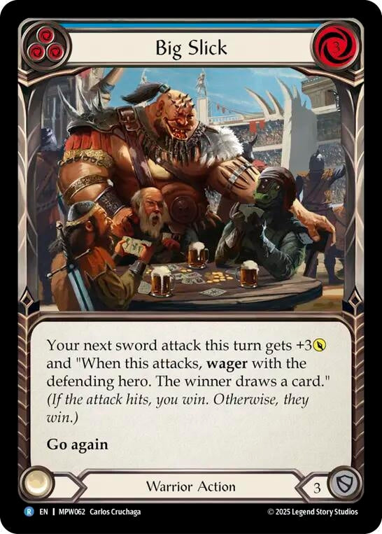 Image for Big Slick (Blue) (MPW062) (Mastery Pack Warrior) (MPW) - Flesh and Blood TCG