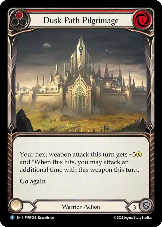 Image for Dusk Path Pilgrimage (Blue) (MPW065) (Mastery Pack Warrior) (MPW) - Flesh and Blood TCG