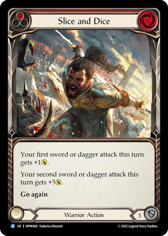 Image for Slice and Dice (Red) (MPW069) (Mastery Pack Warrior) (MPW) - Flesh and Blood TCG