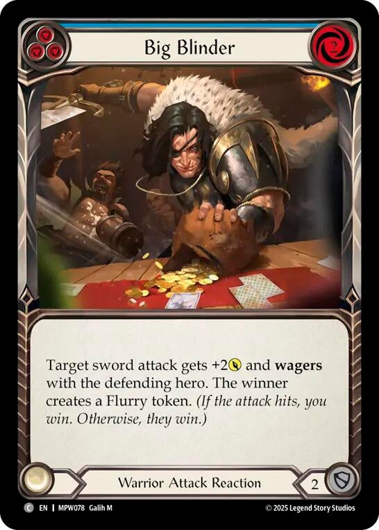 Image for Big Blinder (Blue) (MPW078) (Mastery Pack Warrior) (MPW) - Flesh and Blood TCG